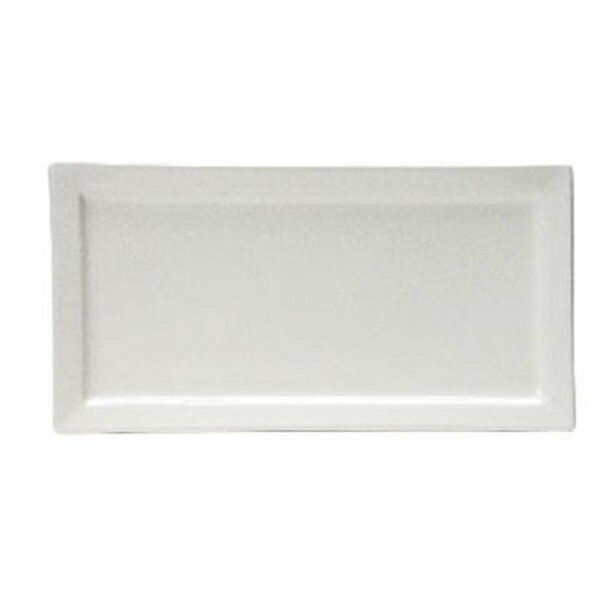 Tuxton China 15.5 in. x 8 in. Rectangular Plate - White, 6PK BWH-1547